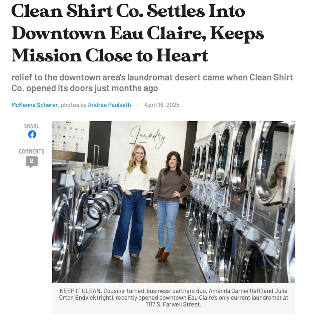 Clean Shirt Co. Laundromat Brings Fresh Energy to Downtown Eau Claire